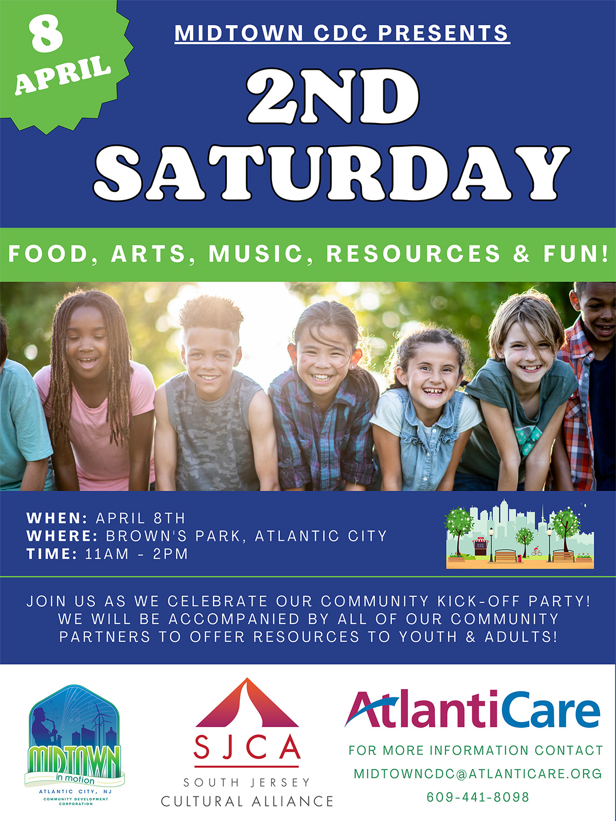 2nd Saturday Food Arts Music Resources for Families and Residents
