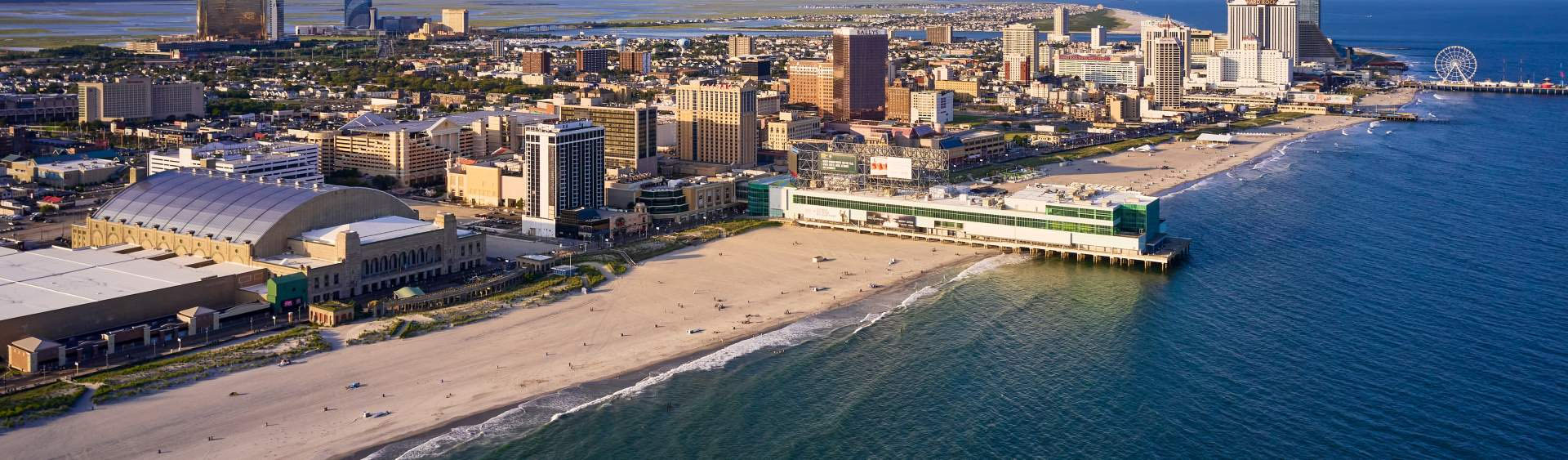 Atlantic City Beach and City in view from above. Photo: Visit Atlantic City